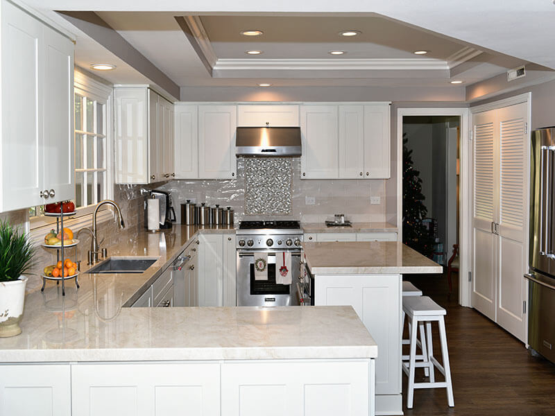 Spartan White Kitchen 405 & Stone
