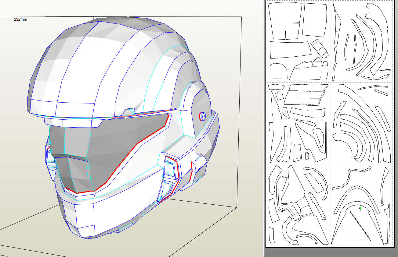 Halo Helmet Foam Template Pdf