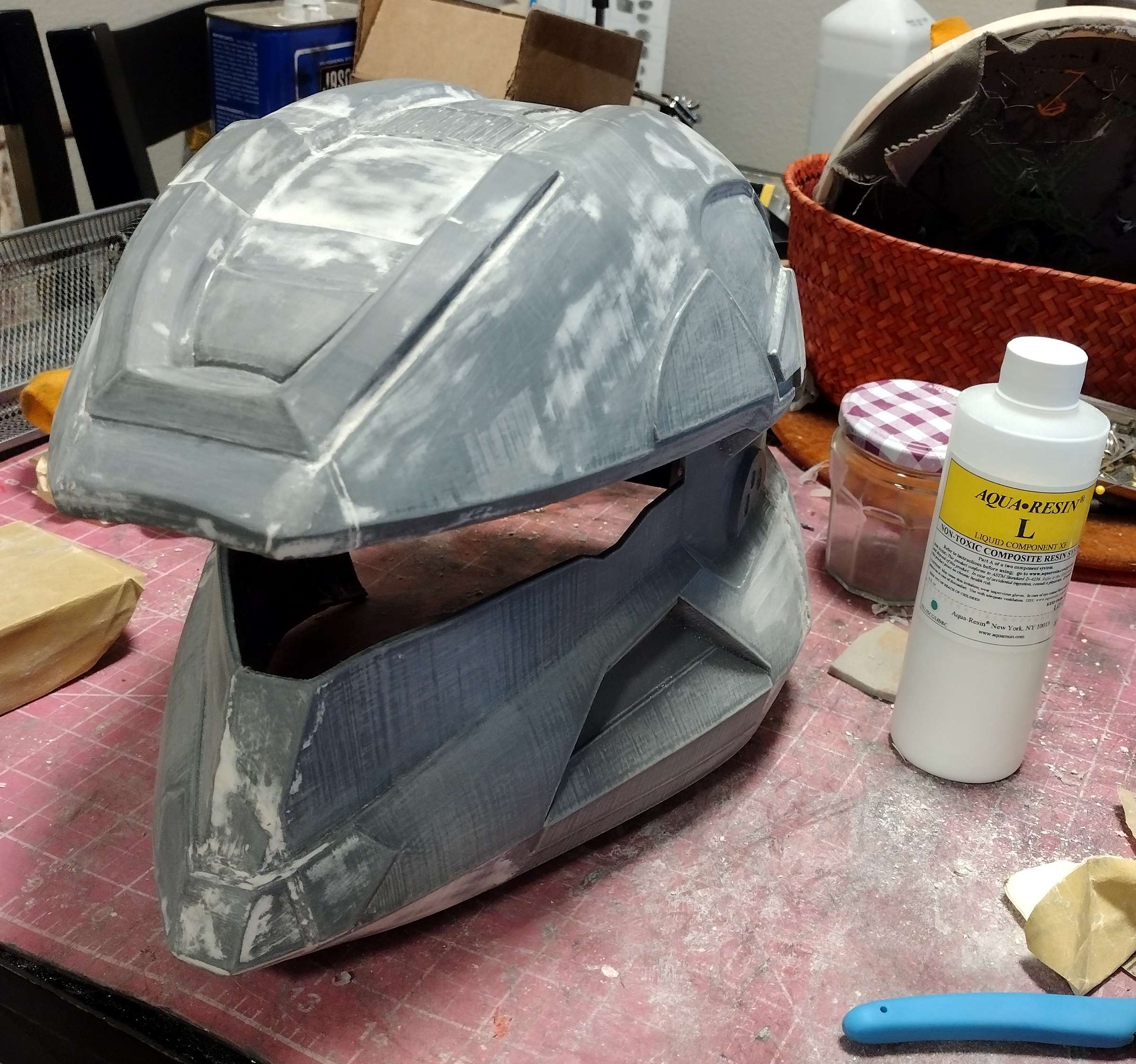 AquaResin NonToxic Body Filler/Resin Alternative Halo Costume and