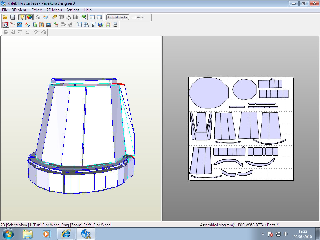 Dr who New version dalek pepakura 11 scale Halo Costume