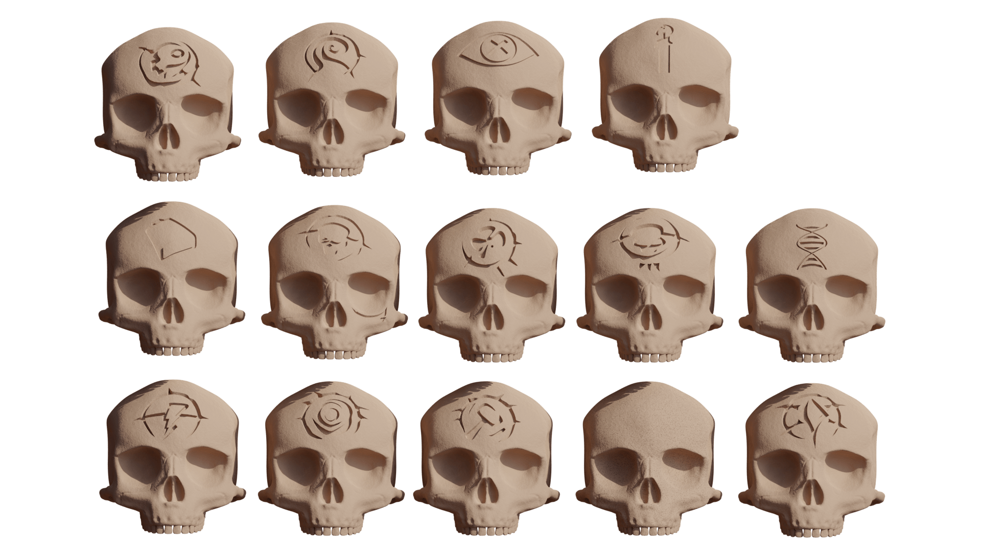 Halo Campaign Skulls 3D Models Halo Costume and Prop Maker Community