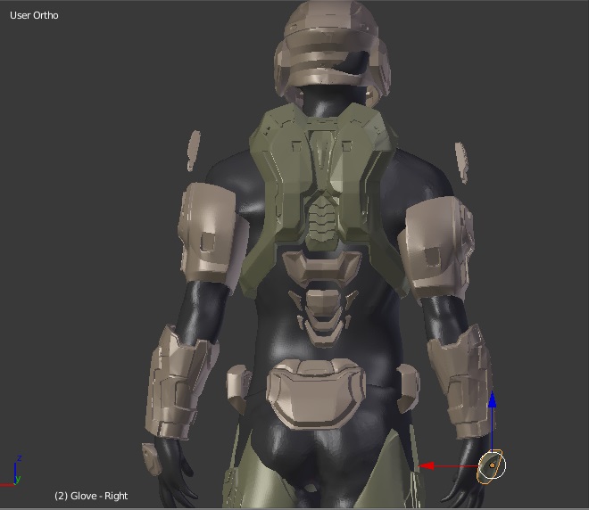 Noble 6 Mjolnir Mark 5 Halo Reach 3D printable armor files