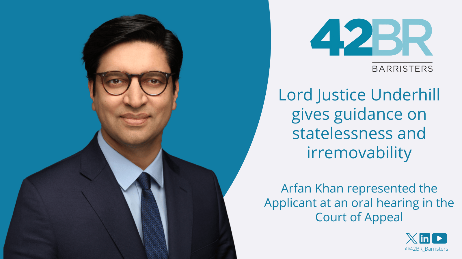 Lord Justice Underhill gives guidance on statelessness and