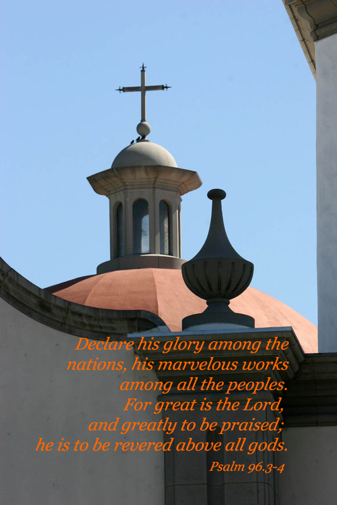 Psalm 96.34 Poster "Declare his glory among the nations