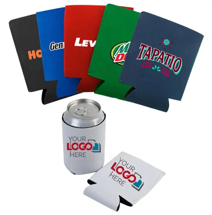 Custom Full Color Neoprene Collapsible Can Coolers Wholesale