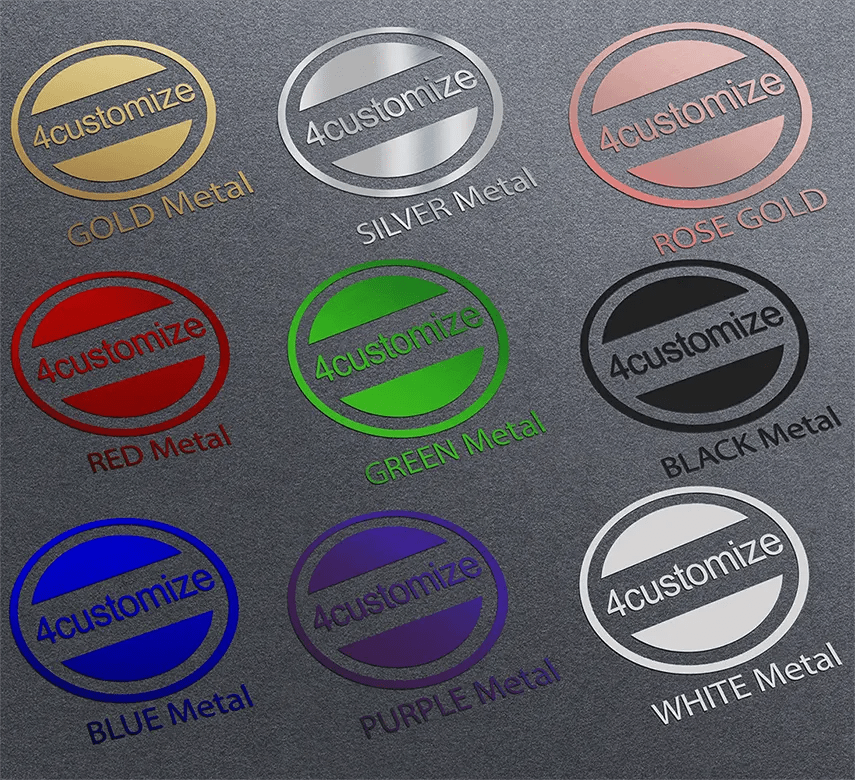 Custom 3D Metal Transfer Stickers Make Nickel Logo Brand Stickers