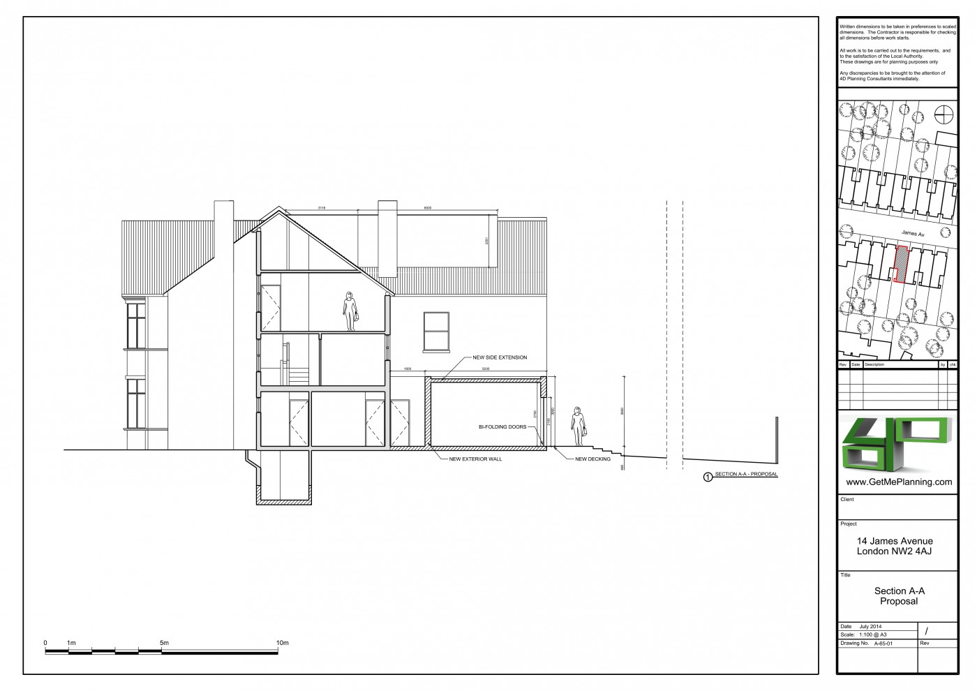 Loft conversion, side/return dormer, single storey extension