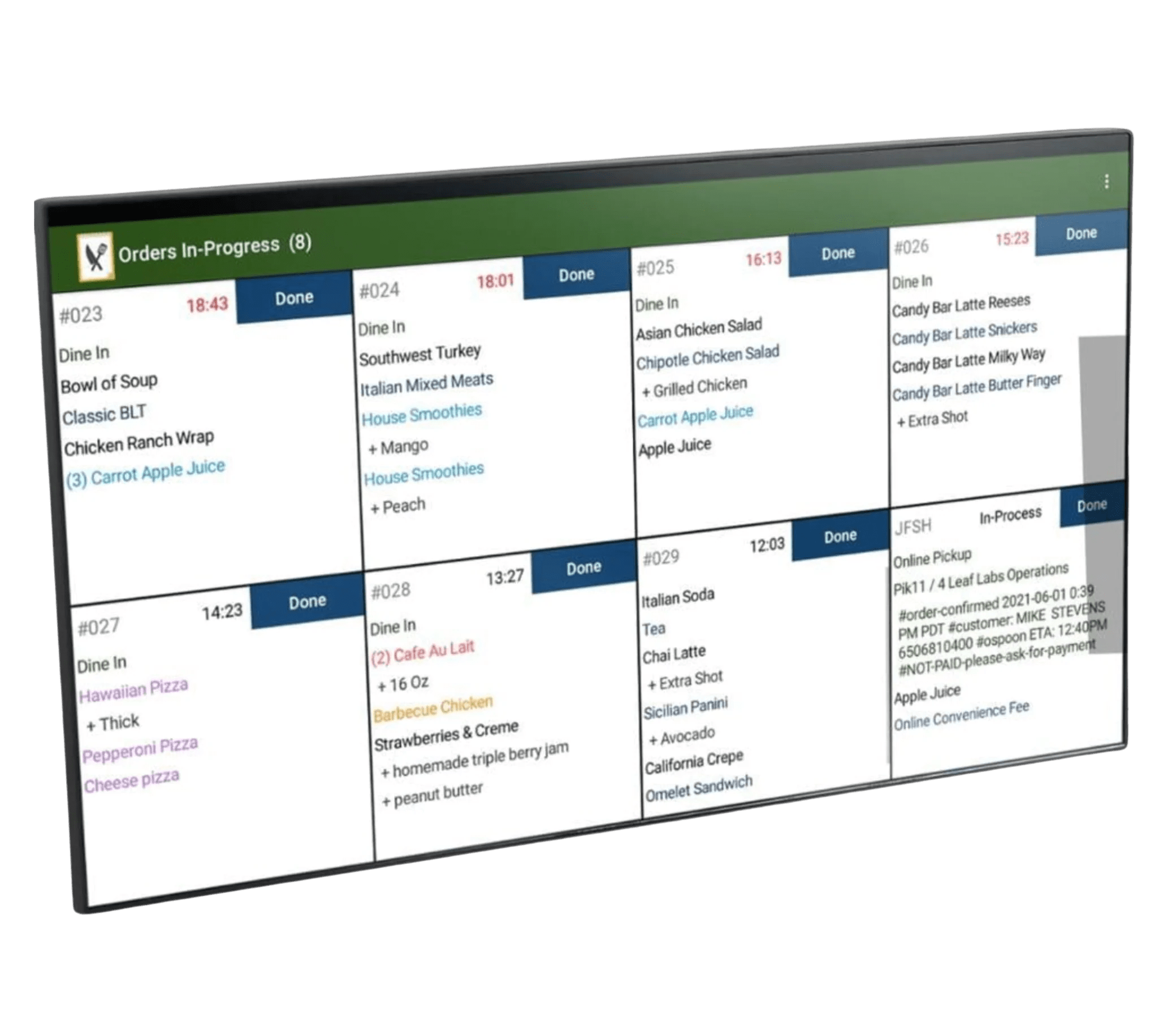 Kitchen Display Pricing 4 Leaf Labs
