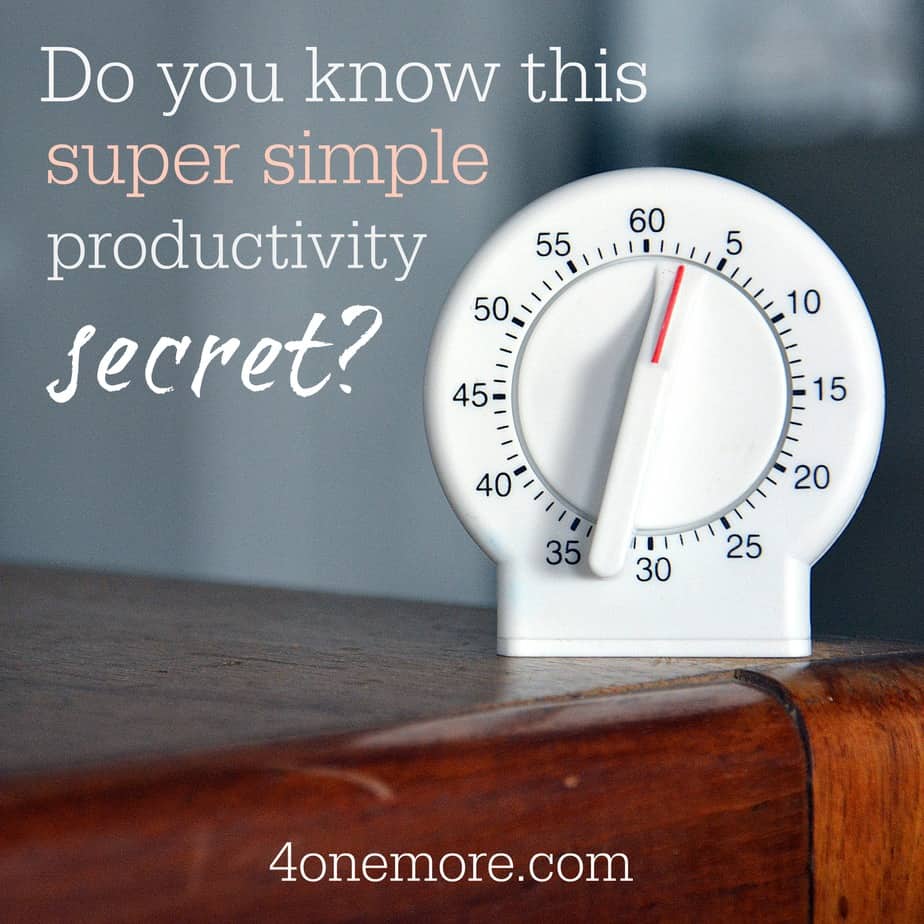 Do You Know This Super Simple Productivity Secret? Homeschool Mom Life