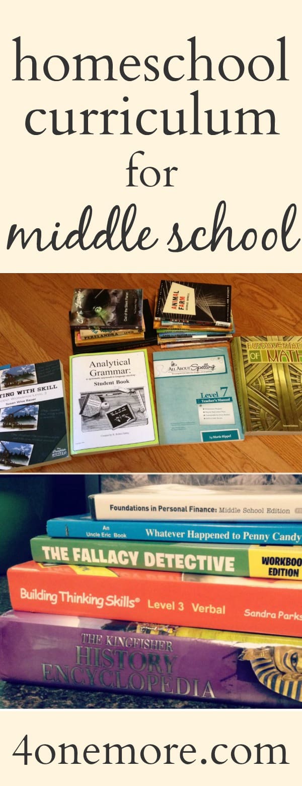 Homeschool Curriculum for Middle School Homeschool with Moxie