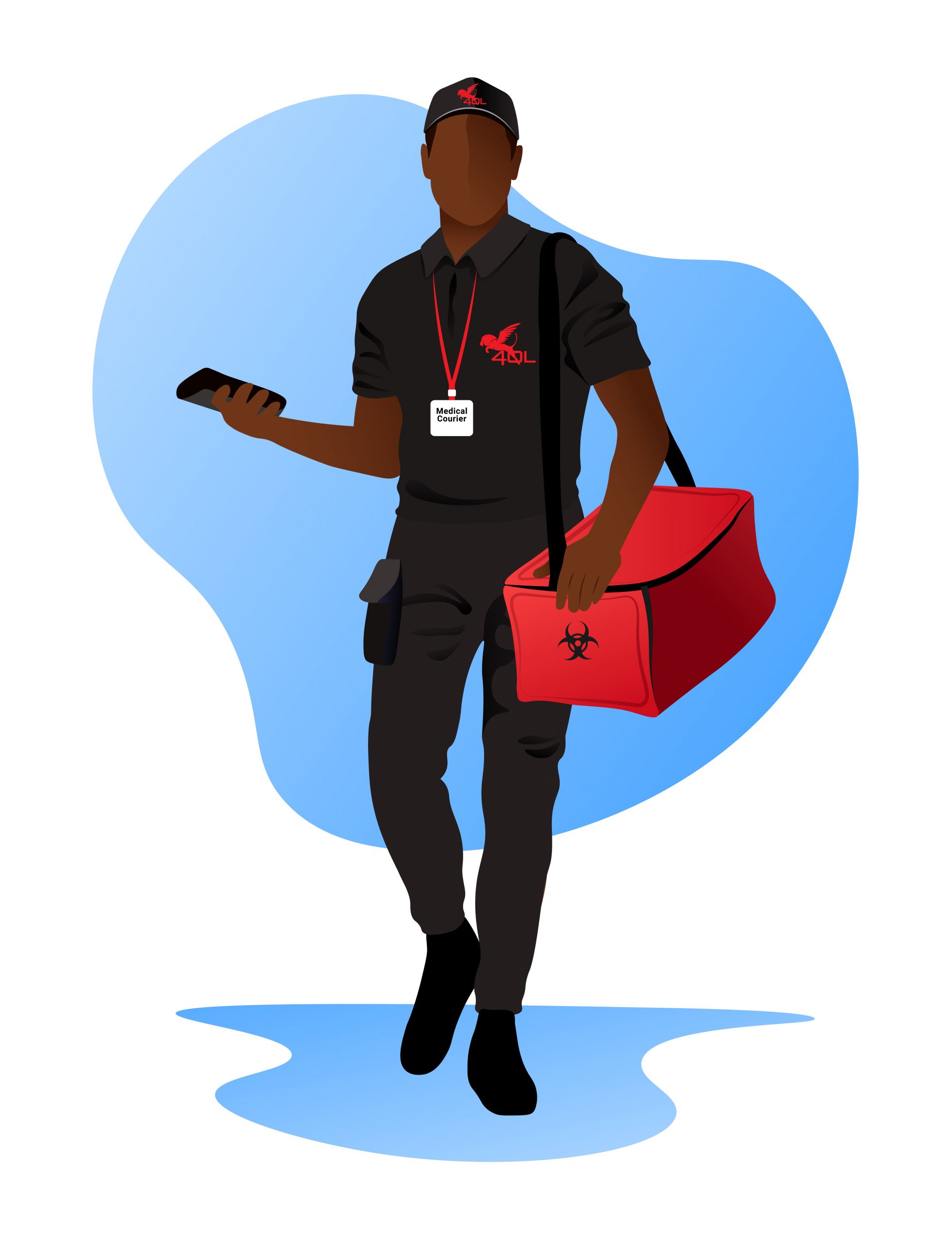 Are 4QL medical couriers uniformed? Healthcare Courier Services