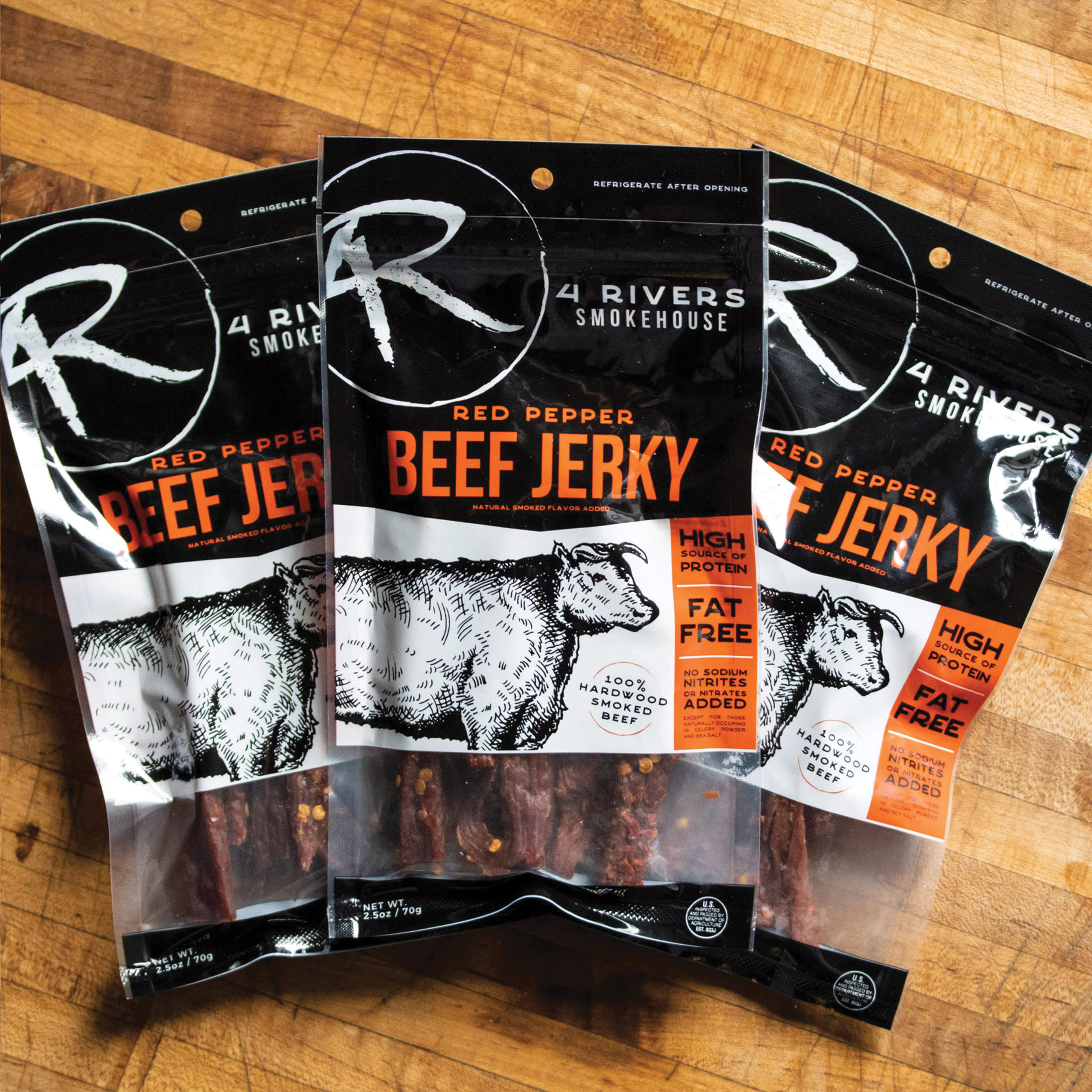 4R Red Pepper Beef Jerky 4 Rivers Smokehouse