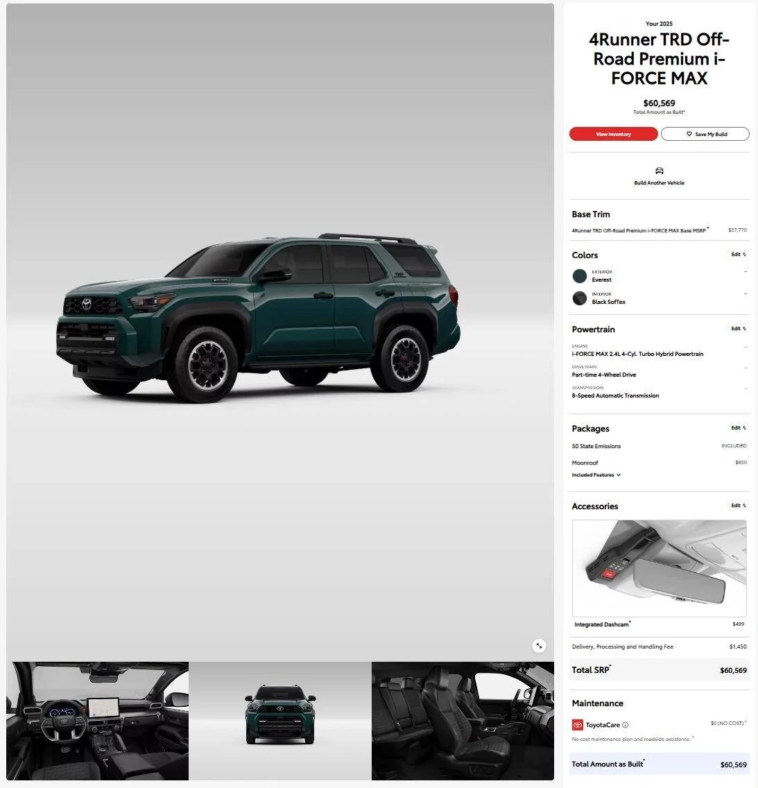 2025 Toyota 4runner Build And Price Build & Price Configurator for 2025 4Runner models / trims now on
