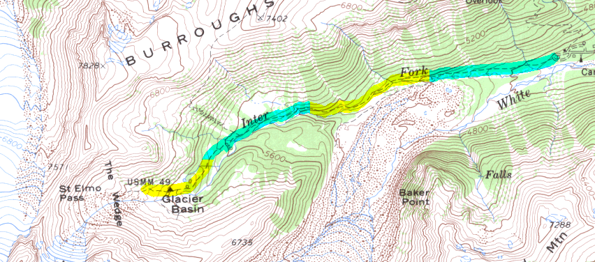 Glacier Basin Campground Map Glacier Basin found at