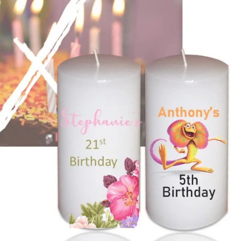 Personalised Birthday Candles 4 U Gifts candles Australia