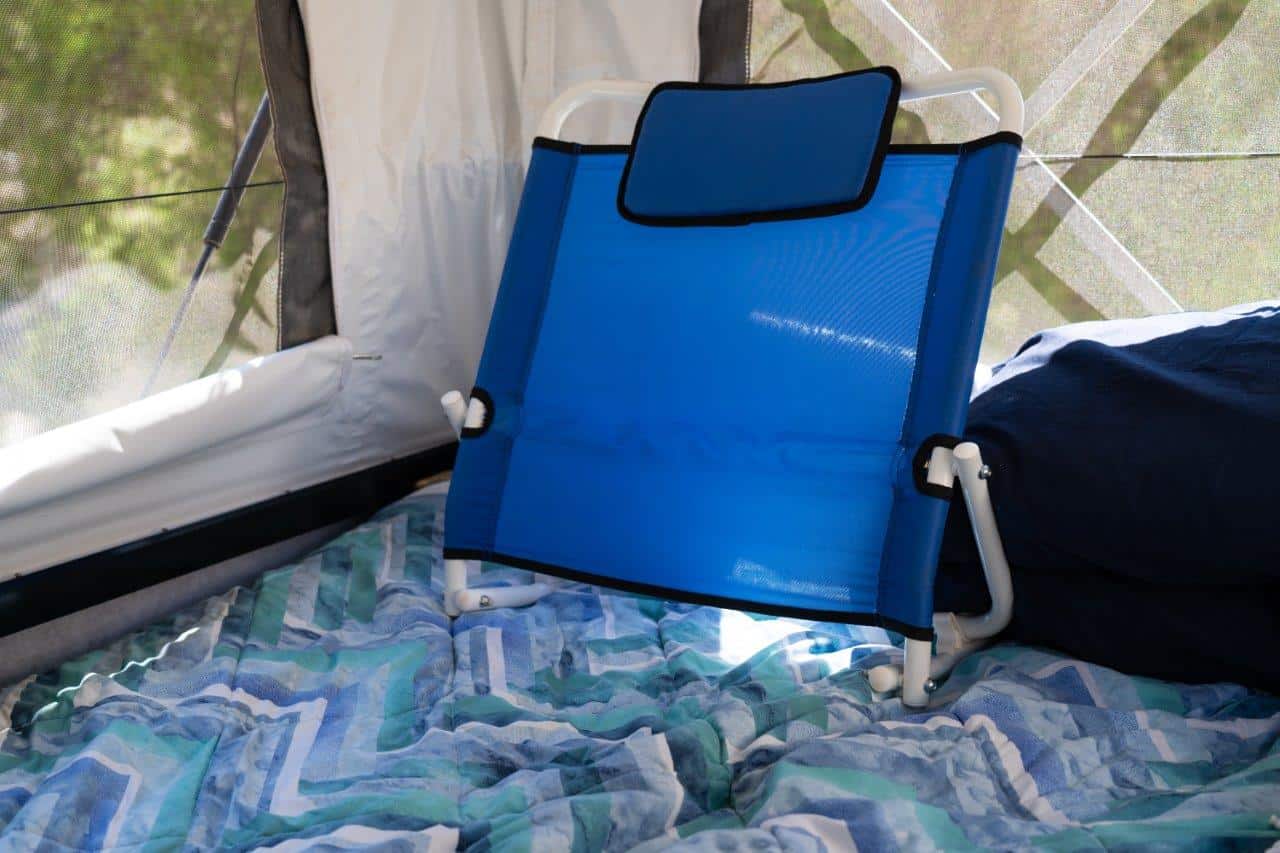 Adjustable Backrest for our Hybrid Camper