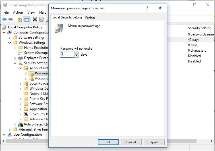 Top 3 Ways to Disable or Enable Windows 10 Password Expiration