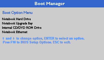 HP Boot Menu Key Windows 7