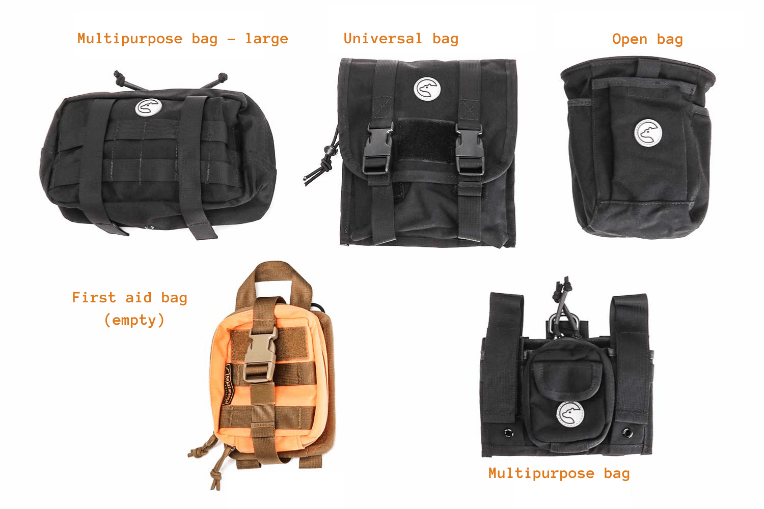 Nakatanenga Molle Bags with quick realease first aid bag 4x4overlander