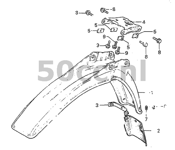 Exploded view honda