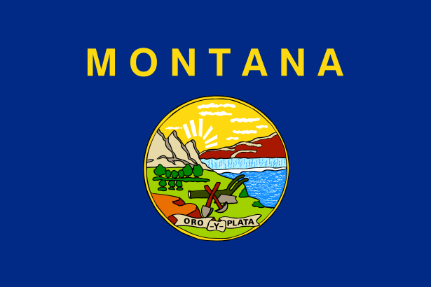 Montana State Information Symbols, Capital, Constitution, Flags, Maps