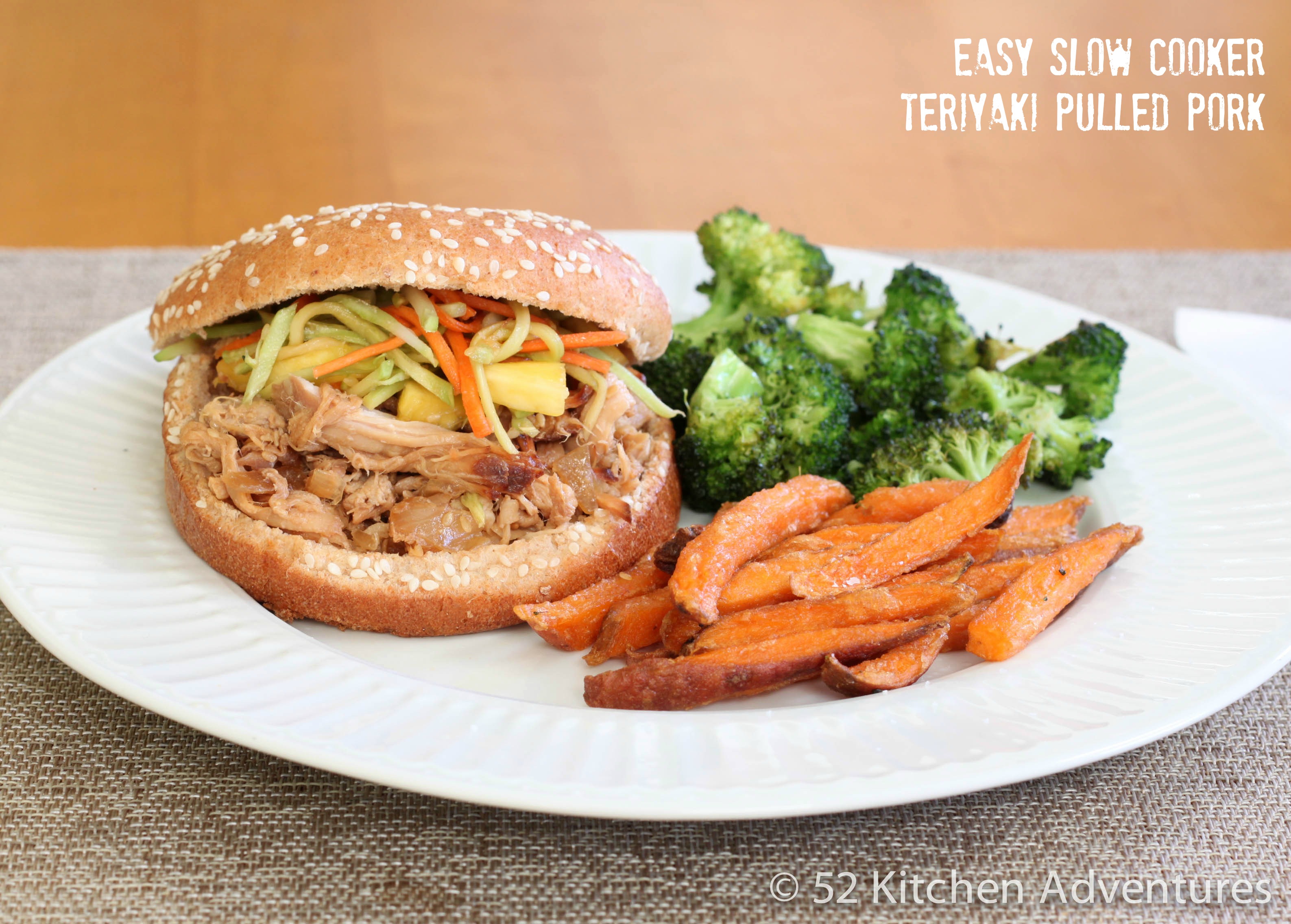 Easy Slow Cooker Teriyaki Pulled Pork 52 Kitchen Adventures