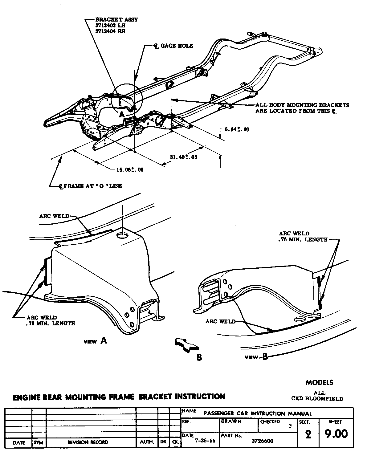 1956 Passenger Assembly Manual