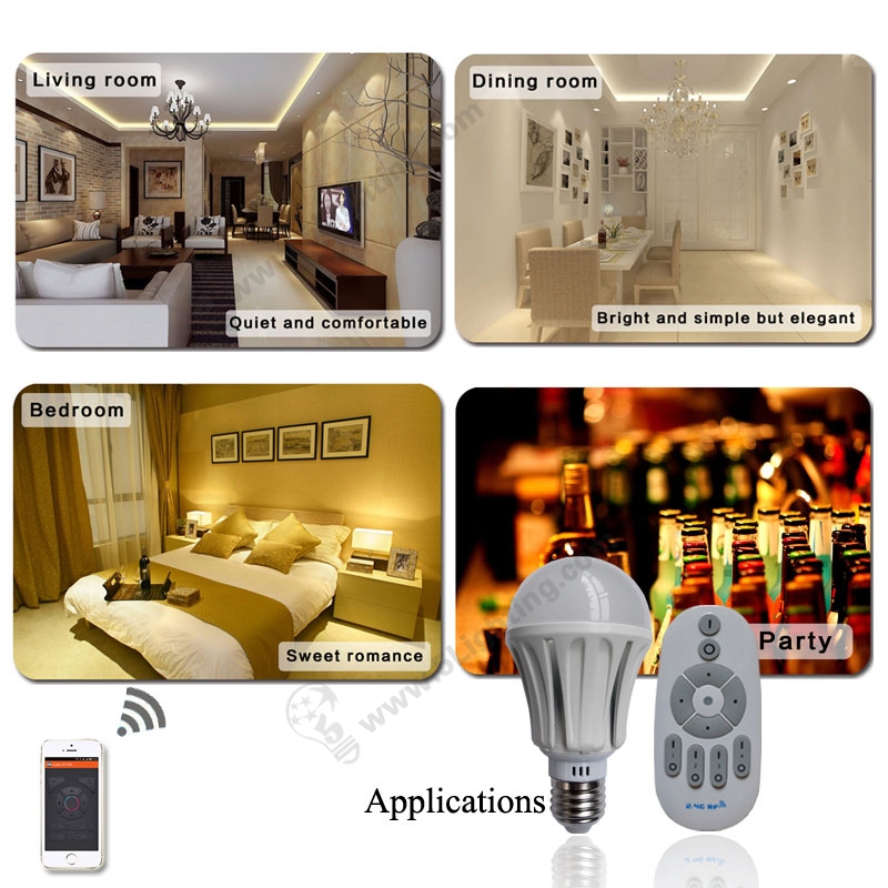 Smart led light bulbs 7W, Dimmable light bulb smart led lights.