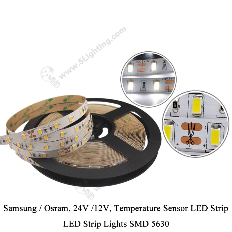 Temperature adjustable led strip, osram samsung 5630 smd flexible
