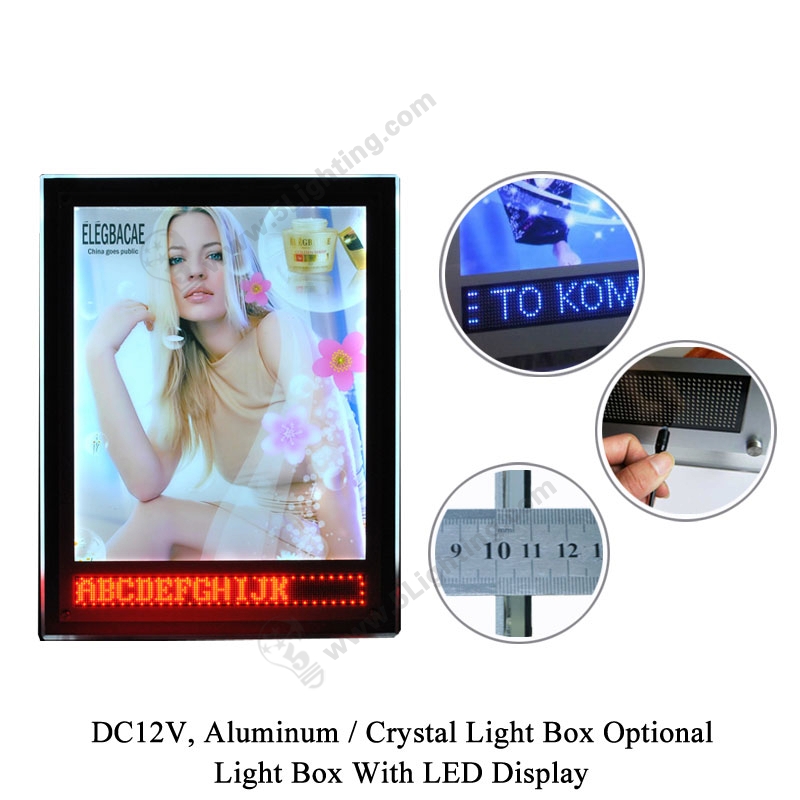 Light boxes and lightbox signs for indoor or outdoor display