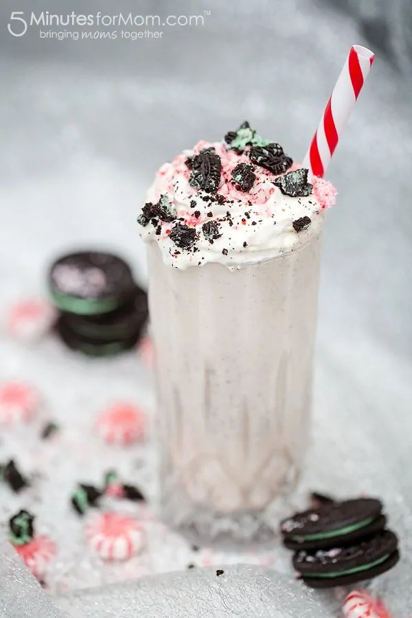 Peppermint Cookies and Cream Milkshake Recipe