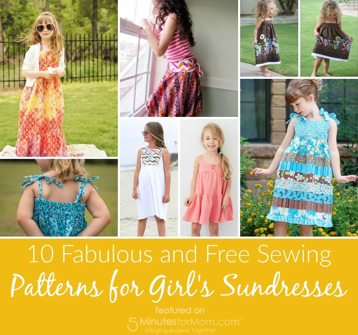 10 Fabulous and Free Sewing Patterns for Girl's Sundresses