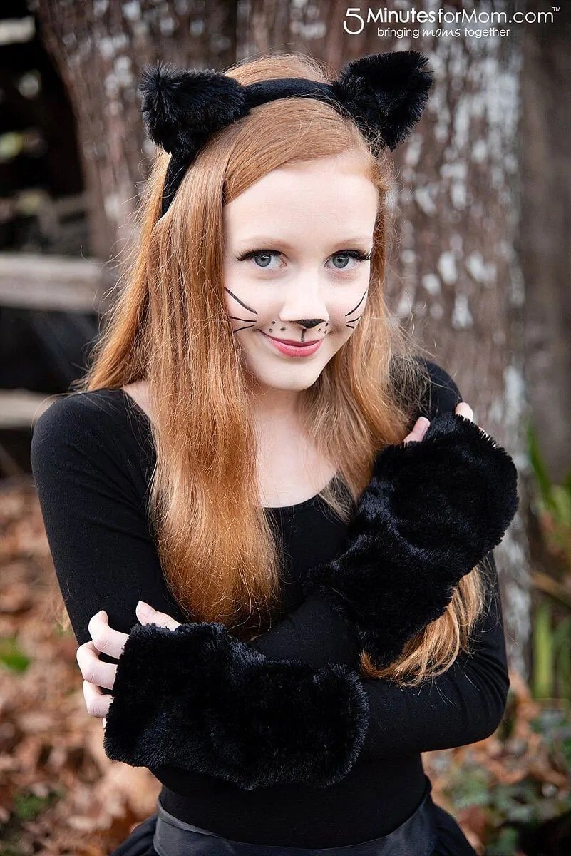 Easy Cat Costume How To Make A Black Cat Costume 5 Minutes