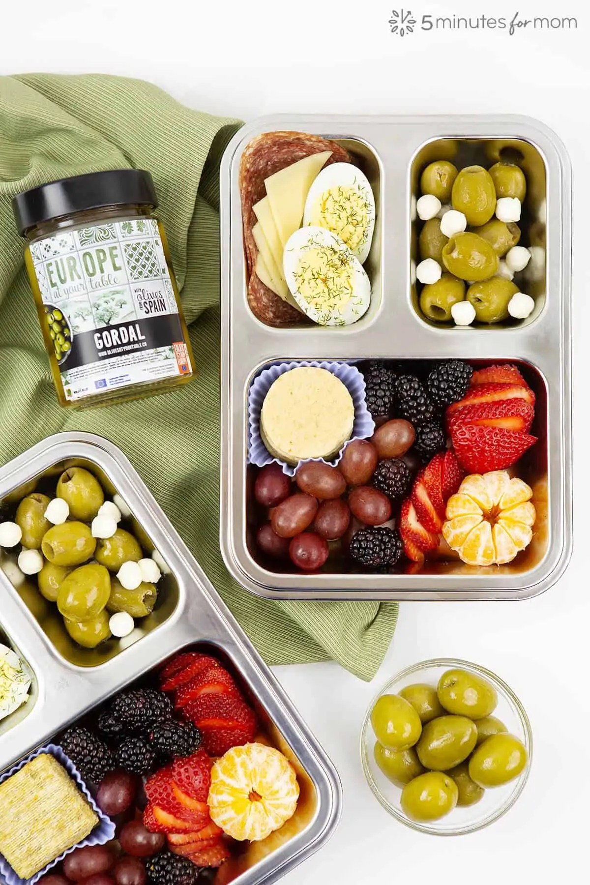 Breakfast Bento Box Packed with Protein and Healthy Fats 5 Minutes for Mom