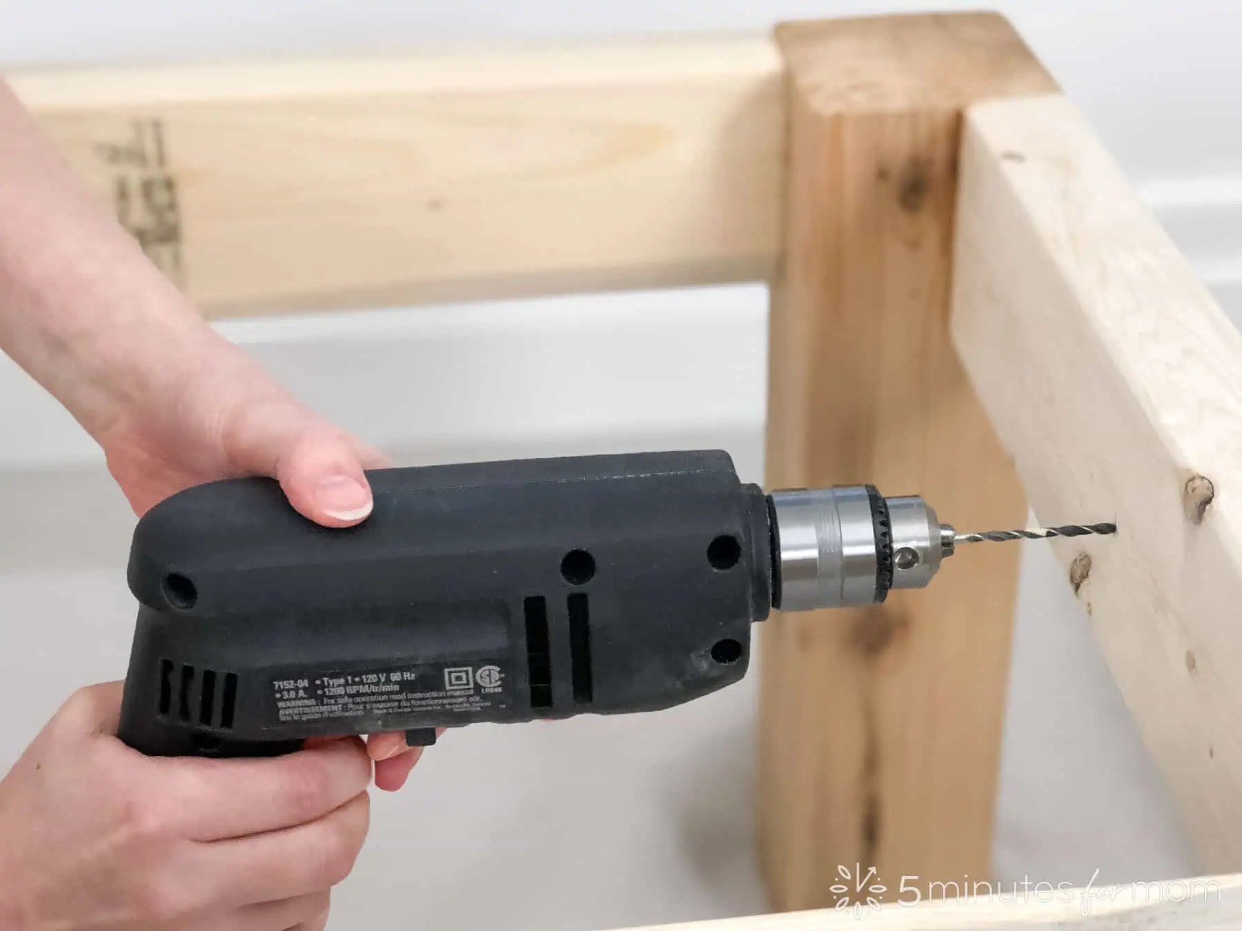 DIY Wood Bed Frame How to Build a Bed Frame 5 Minutes for Mom