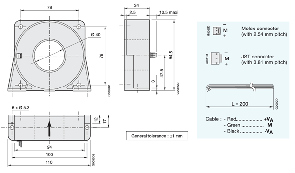 5S Components |ES1000C | ES Industry Current Sensors