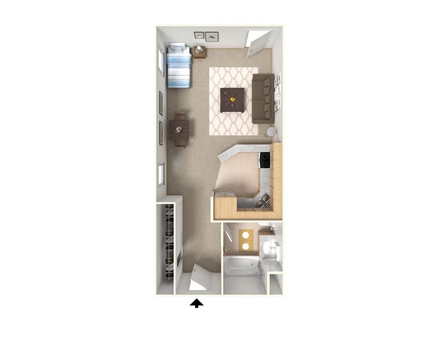 Studio Apartments in Downtown San Diego 600 Front