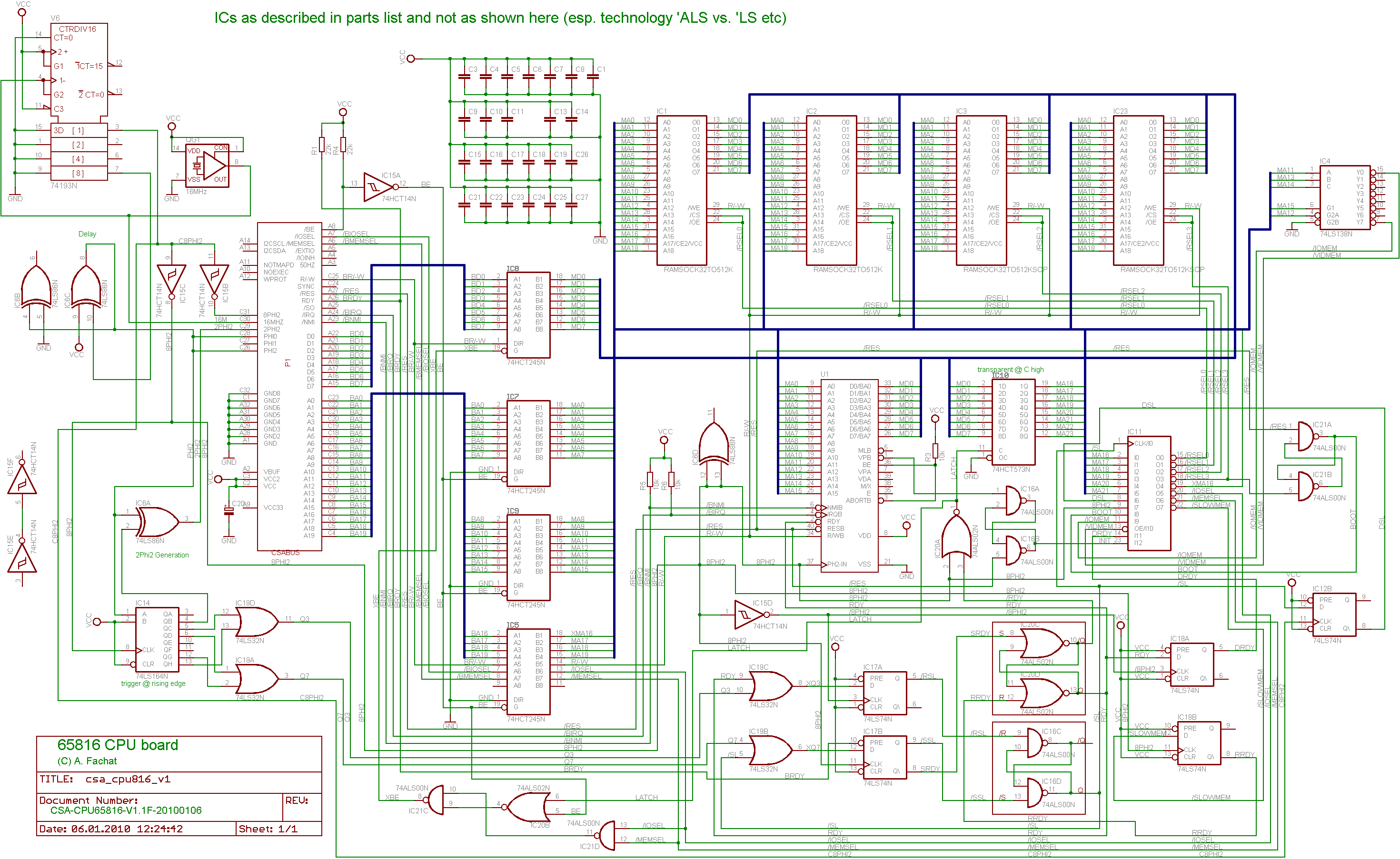 CS/A 65816 CPU CS/A 65816 CPU