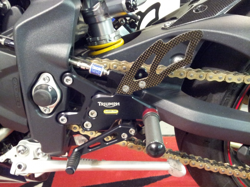 Arrow Rearsets 2x Sets (0612 Daytrona 675) Rare and Awesome 675.cc