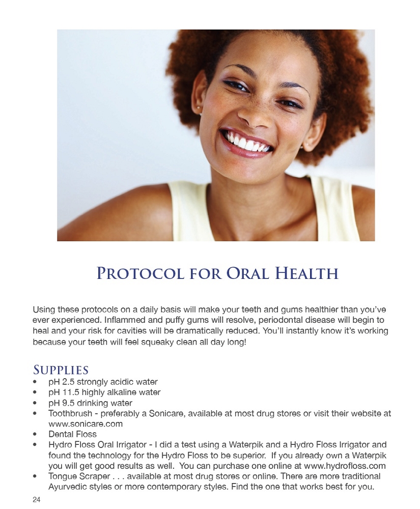 Ionized Water Protocols Dr Peggy Parker 5 pack3049