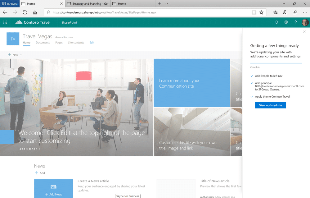 Evolution of SharePoint Hub and Communication Sites 6SC