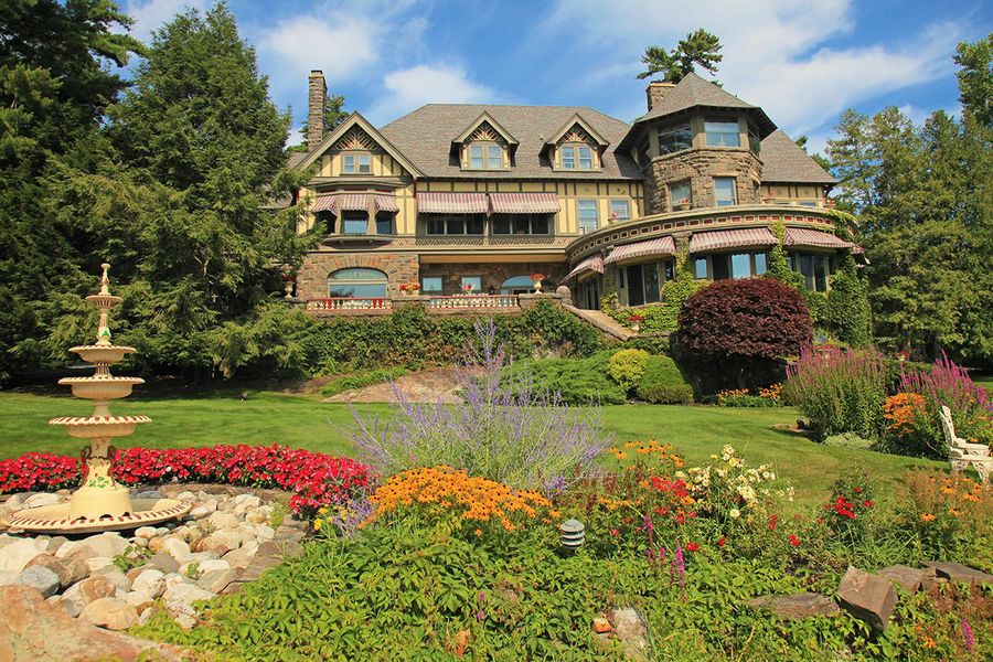 13M Tudor Revival Mansion on Lake Has Historic Connection to