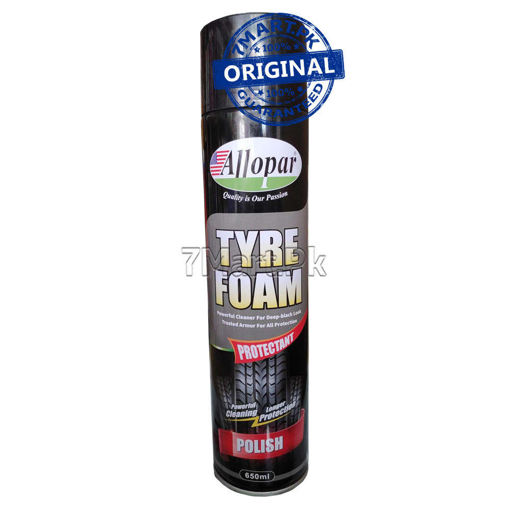 Allopar Tyre Foam 650 ml Speedy Finish Durable Shine 7Mart
