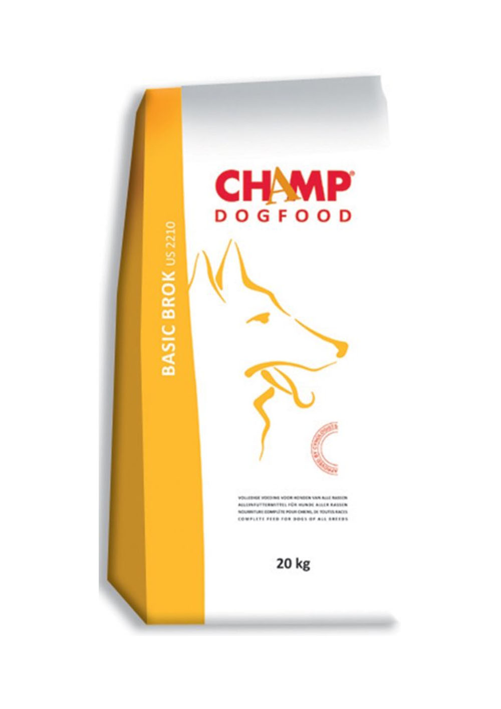 CHAMP Dog Basic Brok Yellow 20 kg 7pets