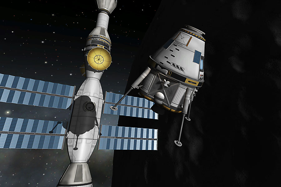 Kerbal Space Program Mun Landing