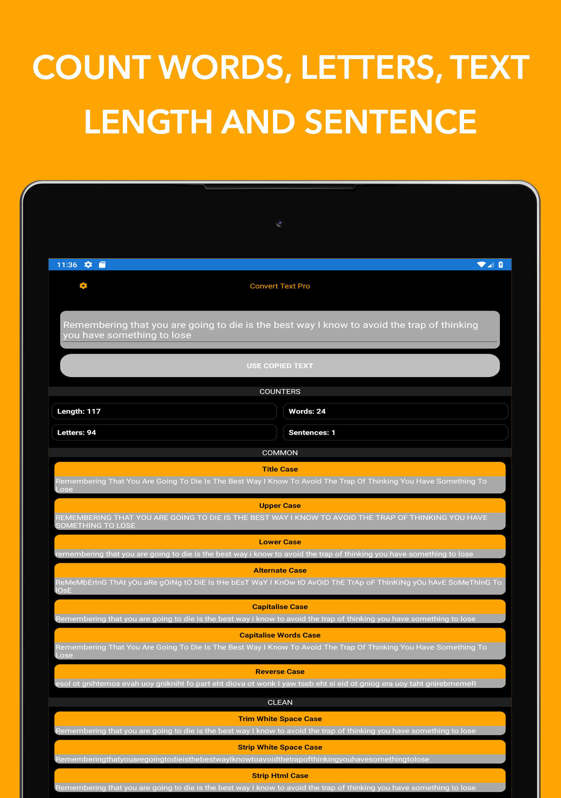 Convert Text Text Case