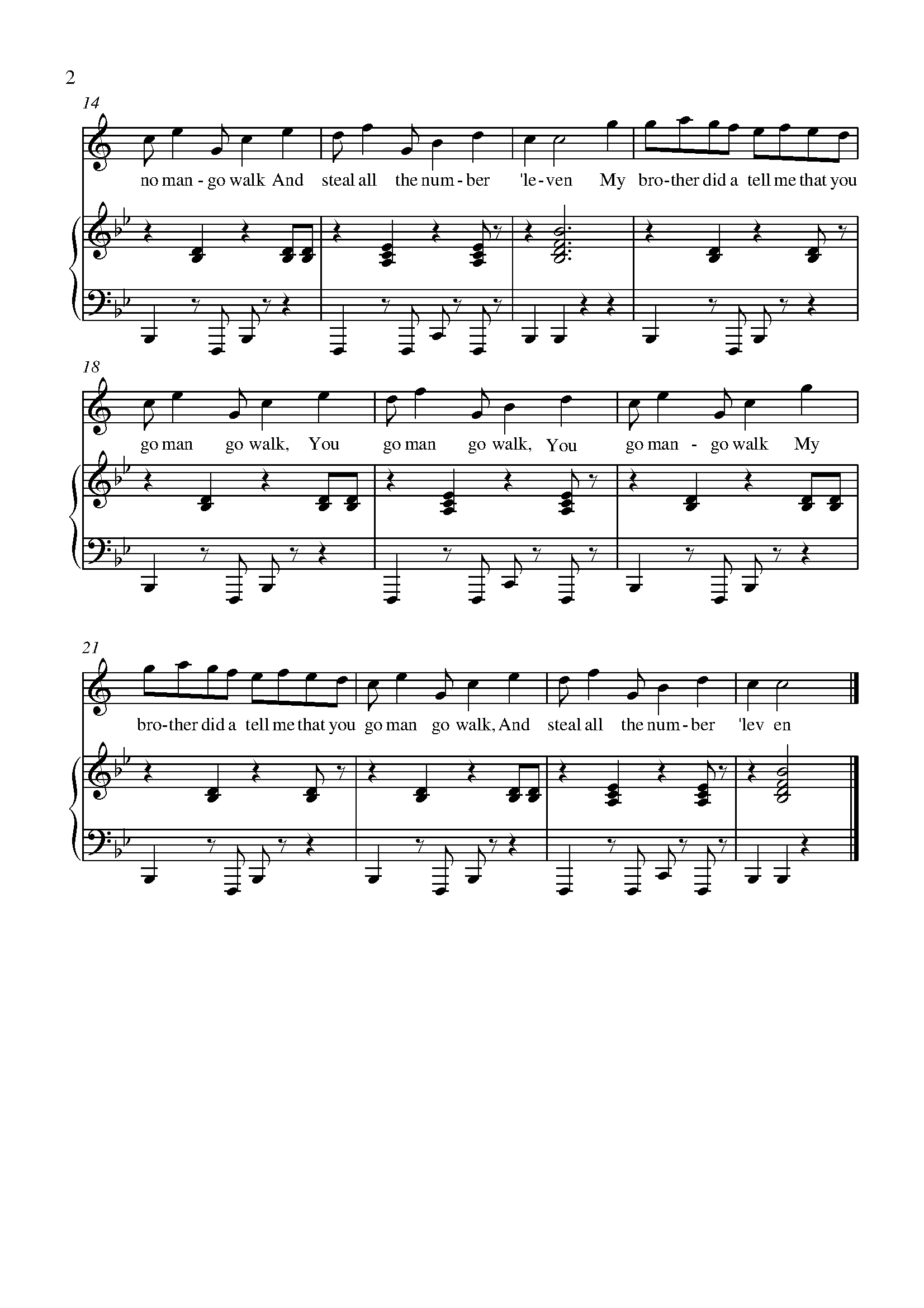 Mango Walk (Jamaican) Sheet music for