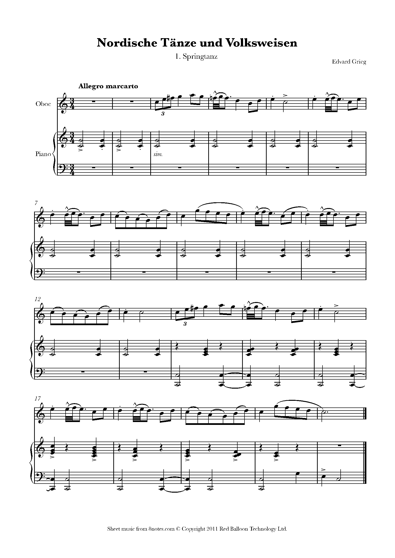 Free Oboe Sheet Music, Lessons & Resources