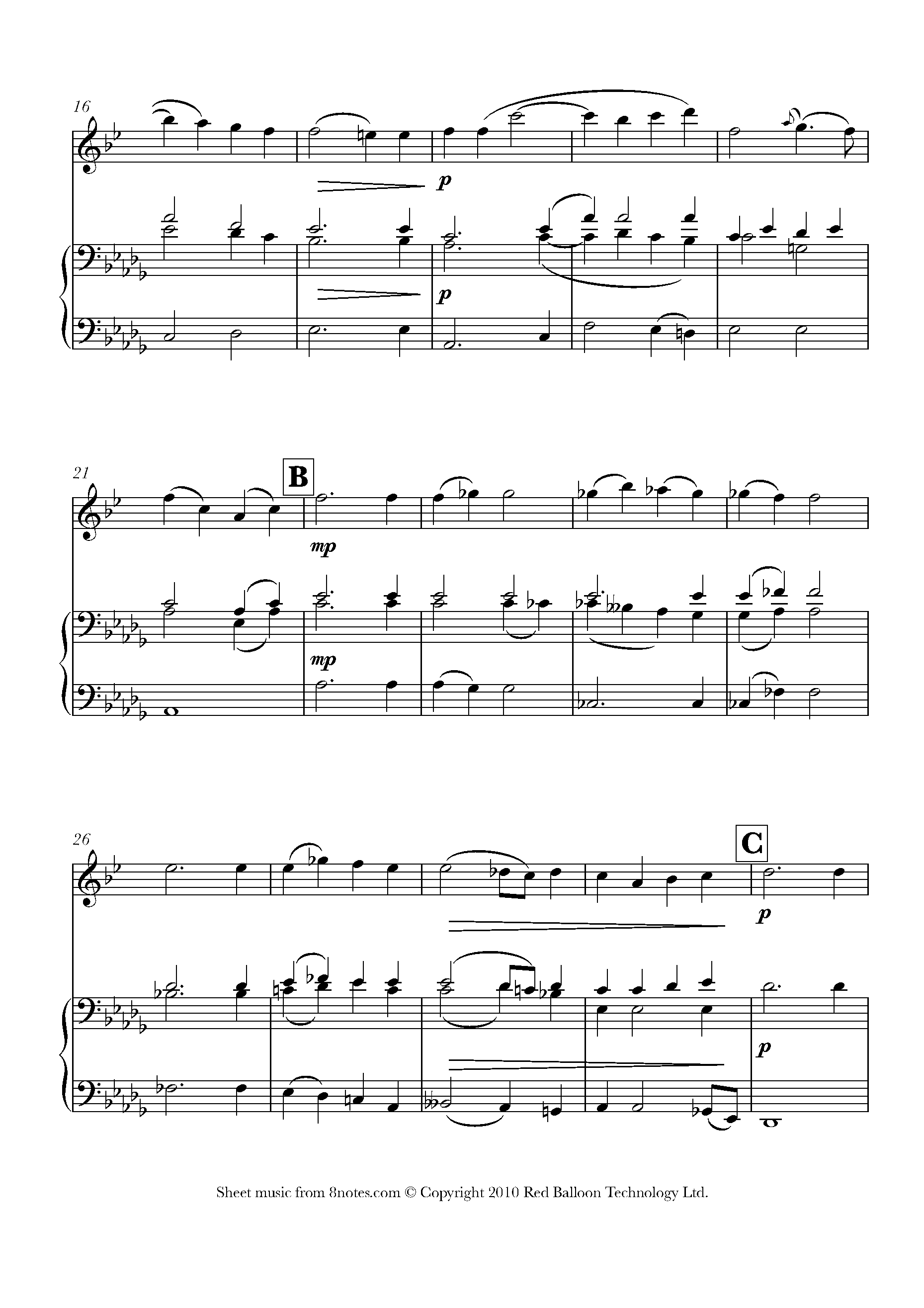 Mozart Ave Verum Corpus Sheet music for Saxophone