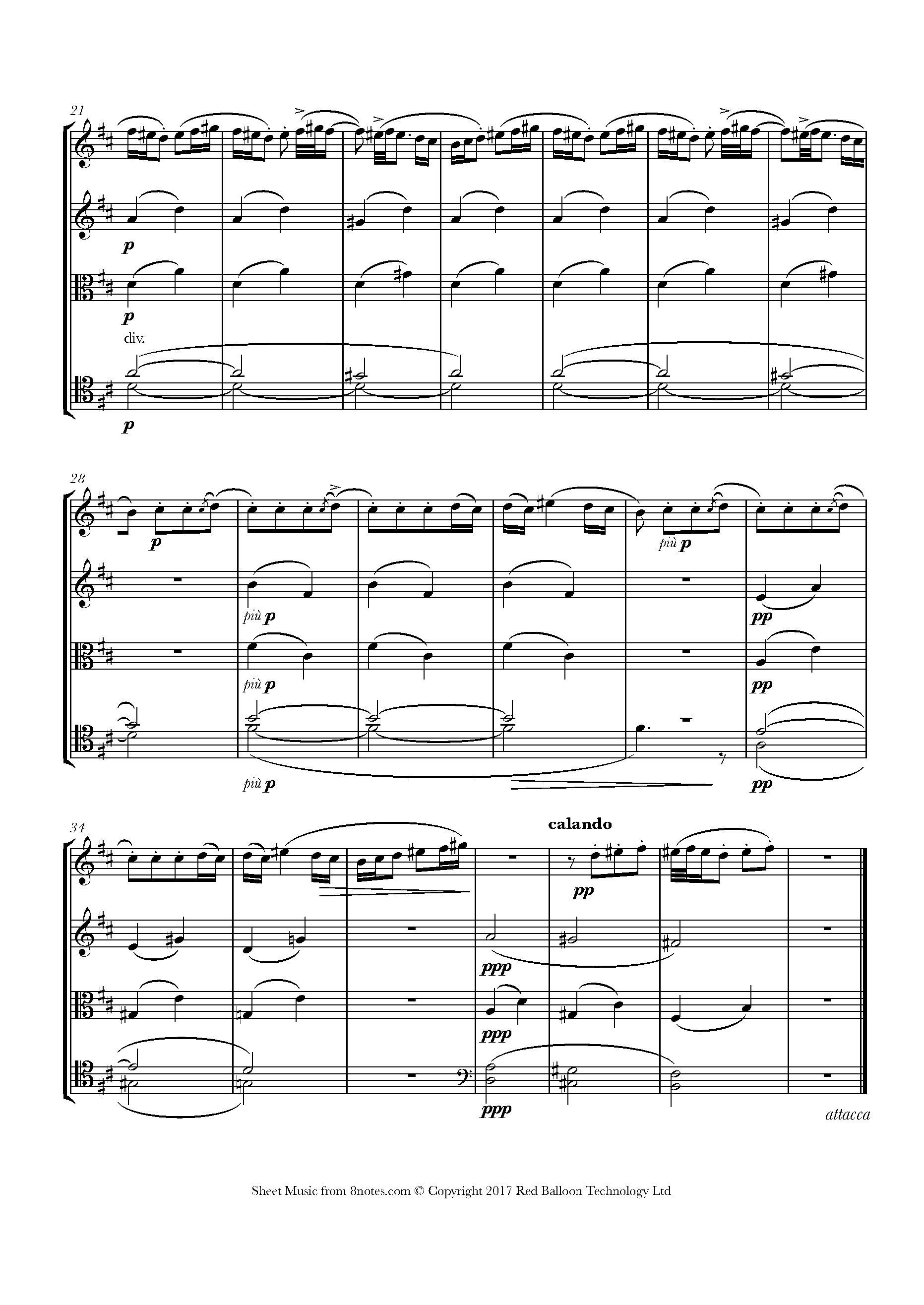 Bartók Romanian Folk Dance No. 3 Pe Loc Sheet music for String